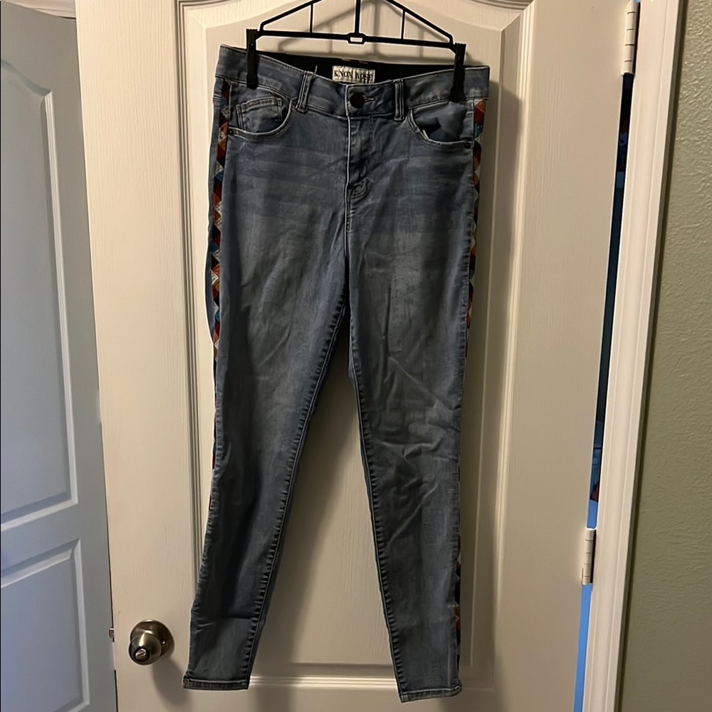 Knox Rose Blue Skinny Jeans with Stretch
